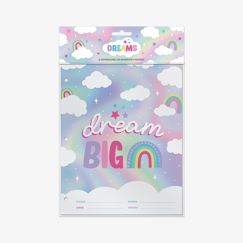 Separadores N°3 x 6 hojas Dreams