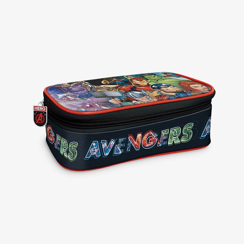 Canopla rectangular con solapa mediana tela Avengers