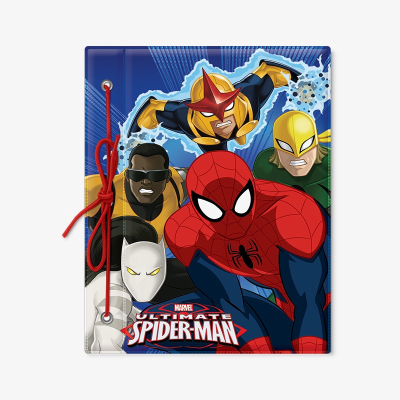 Carpeta con cordón N°3 PVC Spider-man