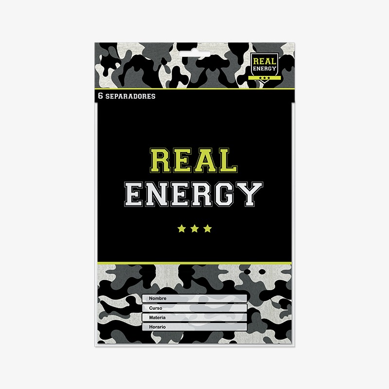 Separadores N°3 x 6 hojas Real Energy