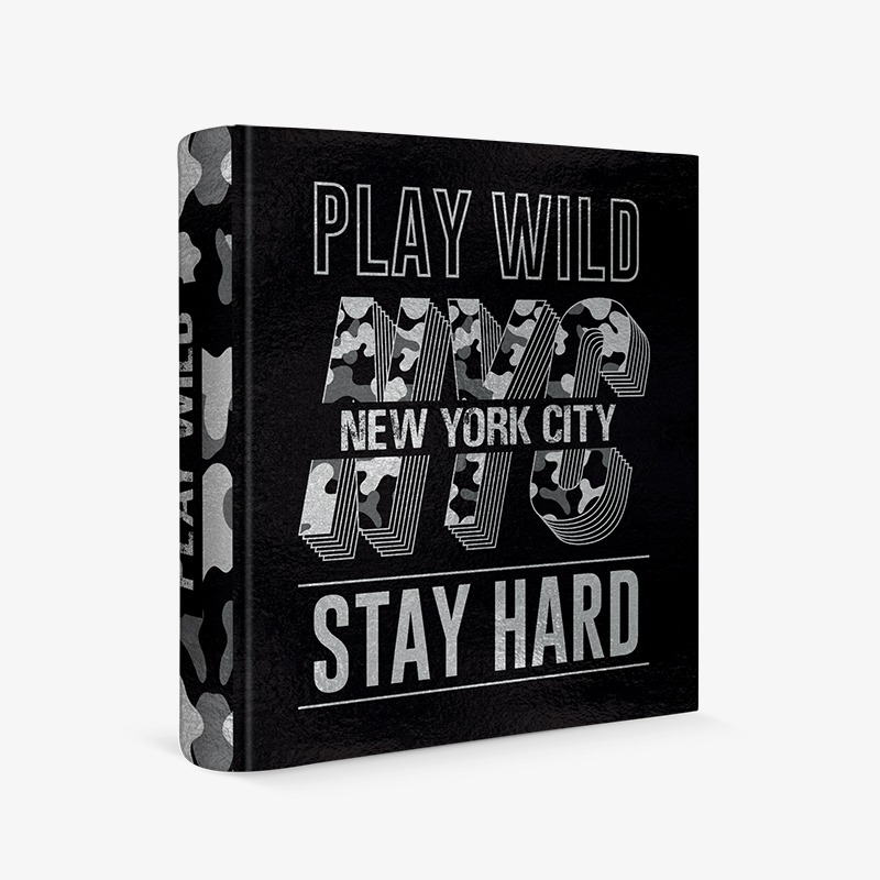 Carpeta 3 anillos cartoné metalizada Play Wild
