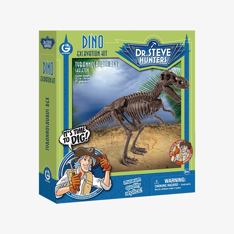 Dino excavation kit Dr Steven Hunters - Tyrannosaurus rex skeleton