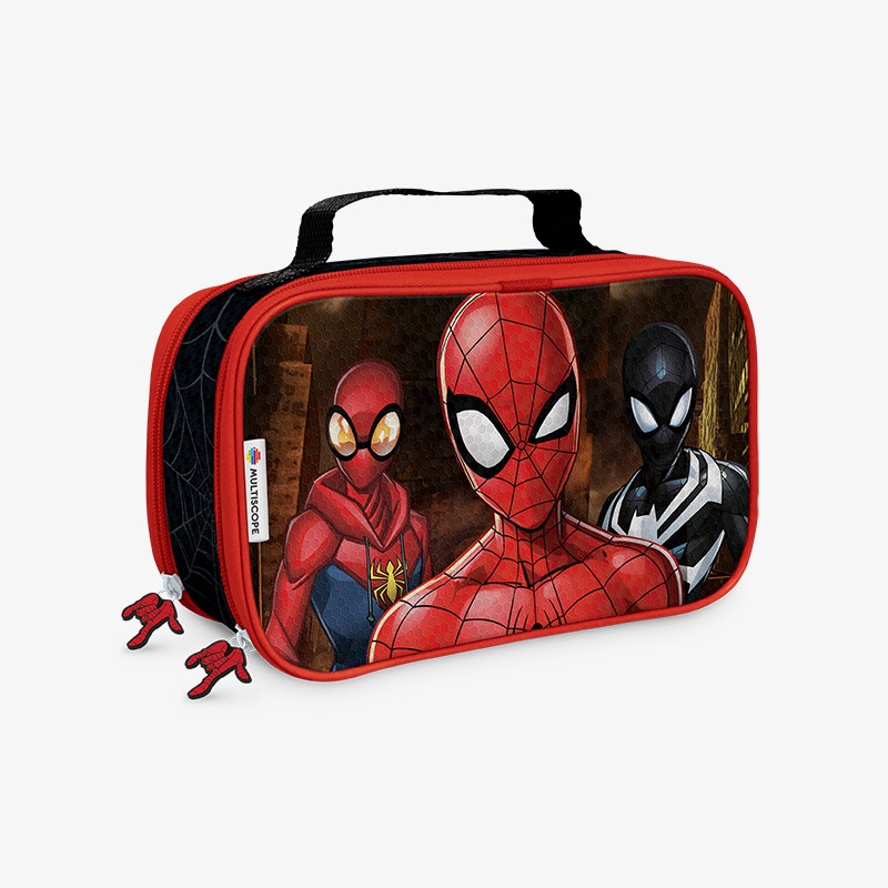 Canopla rectangular doble cierre y solapa grande PVC con efecto Spider-man