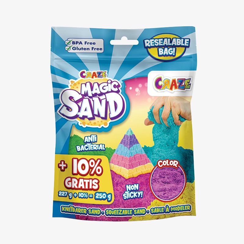 Arena mágica en bolsa reutilizables 250g Magic Sand - Image 3