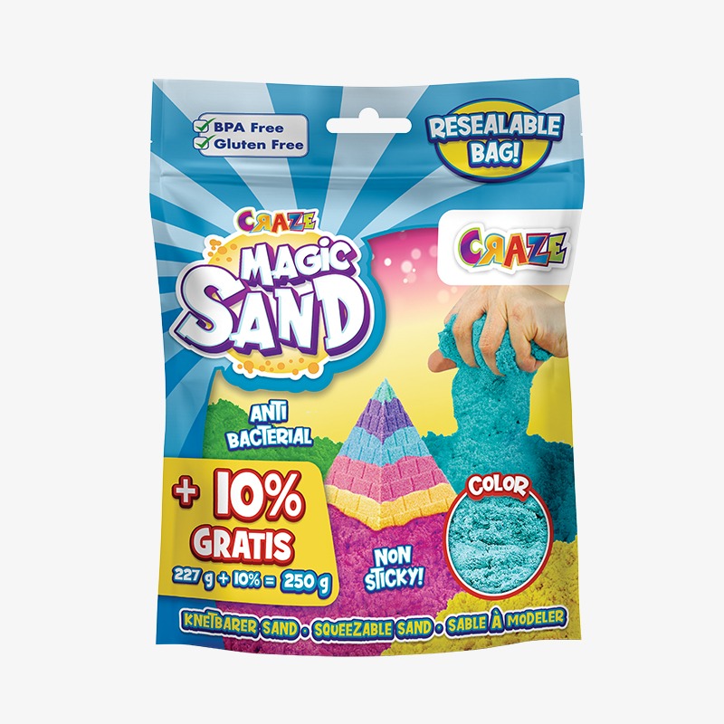 Arena mágica en bolsa reutilizables 250g Magic Sand - Image 5