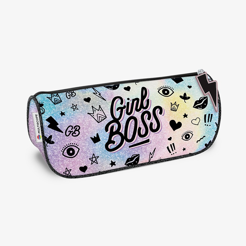 Canopla triangular holográfica Girl Boss