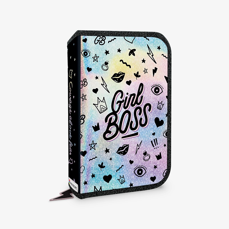 Canopla desplegable con cierre holográfica Girl Boss