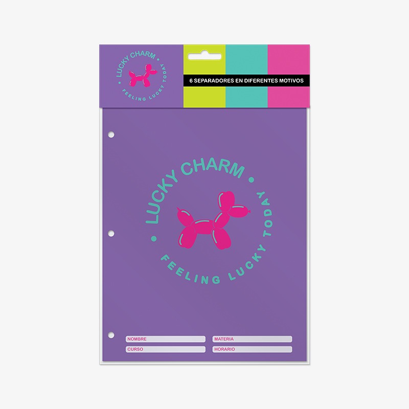 Separadores N°3 x 6 hojas Lucky Charm