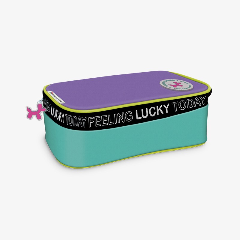 Canopla rectangular con solapa mediana tela Lucky Charm