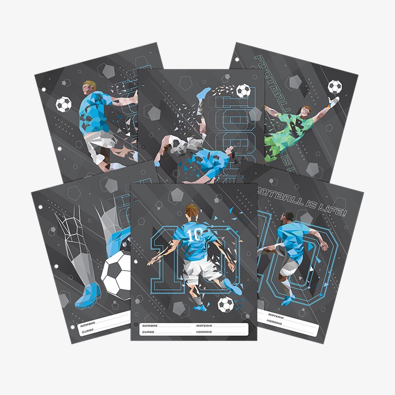 Separadores N°3 x 6 hojas Football is Life - Imagen 2