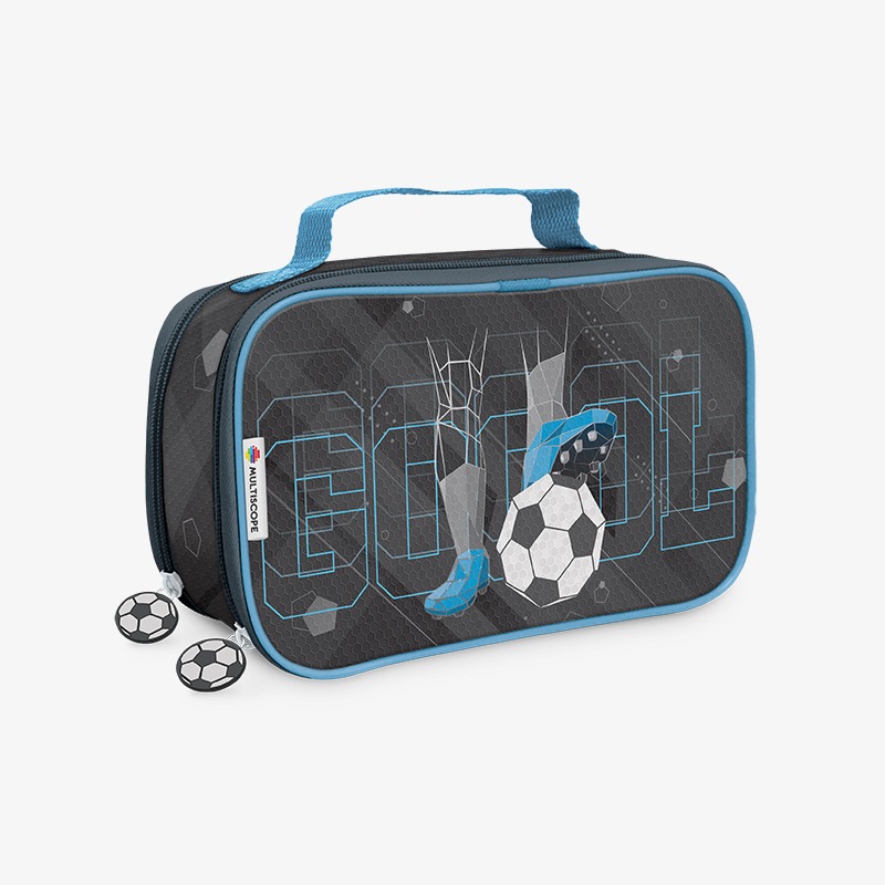Canopla rectangular doble cierre y solapa grande PVC con efecto Football is Life