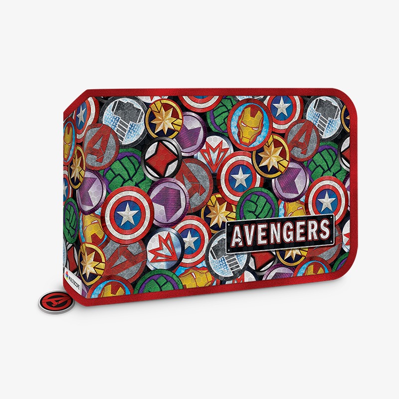 Canopla desplegable con cierre horizontal PVC con efecto Avengers