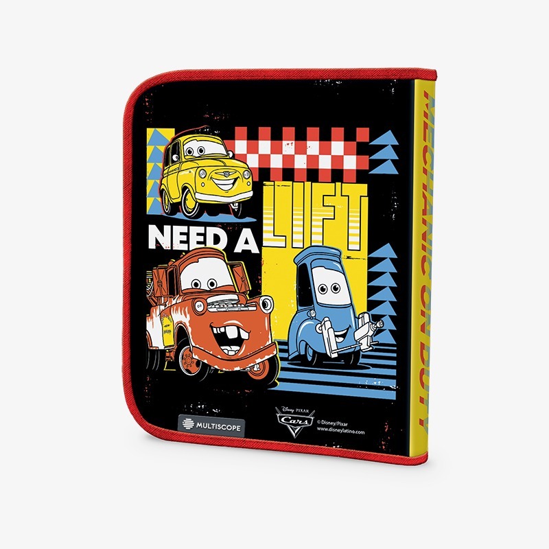 Canopla 1 piso con bolsillo PVC con relieve Cars - Image 2