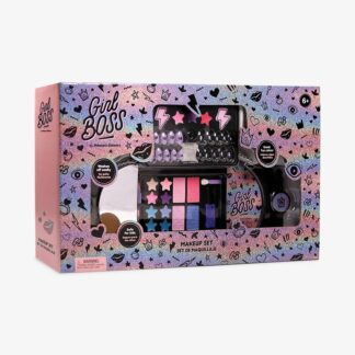 Cartera desplegable doble con maquillaje Girl Boss