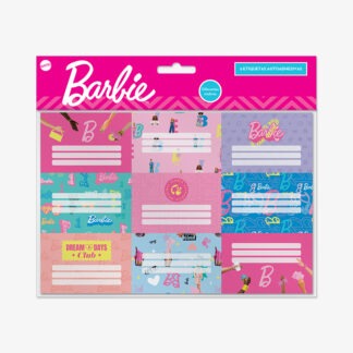 Etiquetas autoadhesivas x 9 Barbie