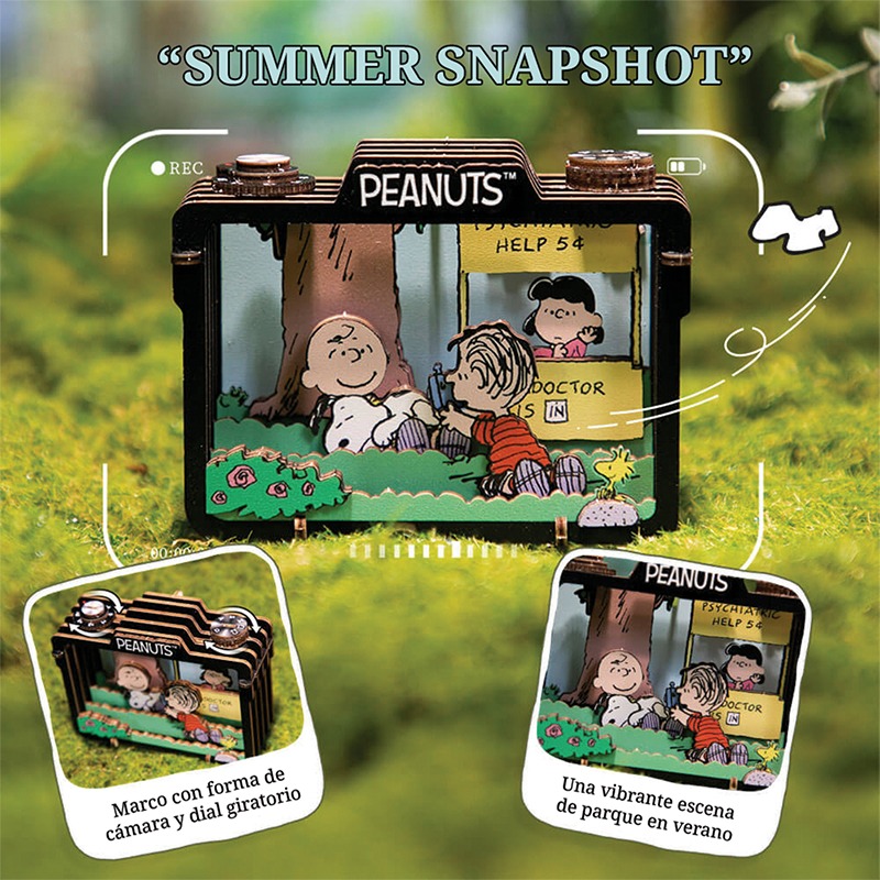 Teatro de madera para armar "Summer Snapshot" 29 pzas. Peanuts - Imagen 5