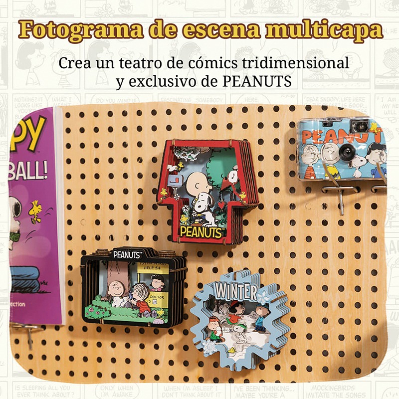 Teatro de madera para armar "Summer Snapshot" 29 pzas. Peanuts - Imagen 6