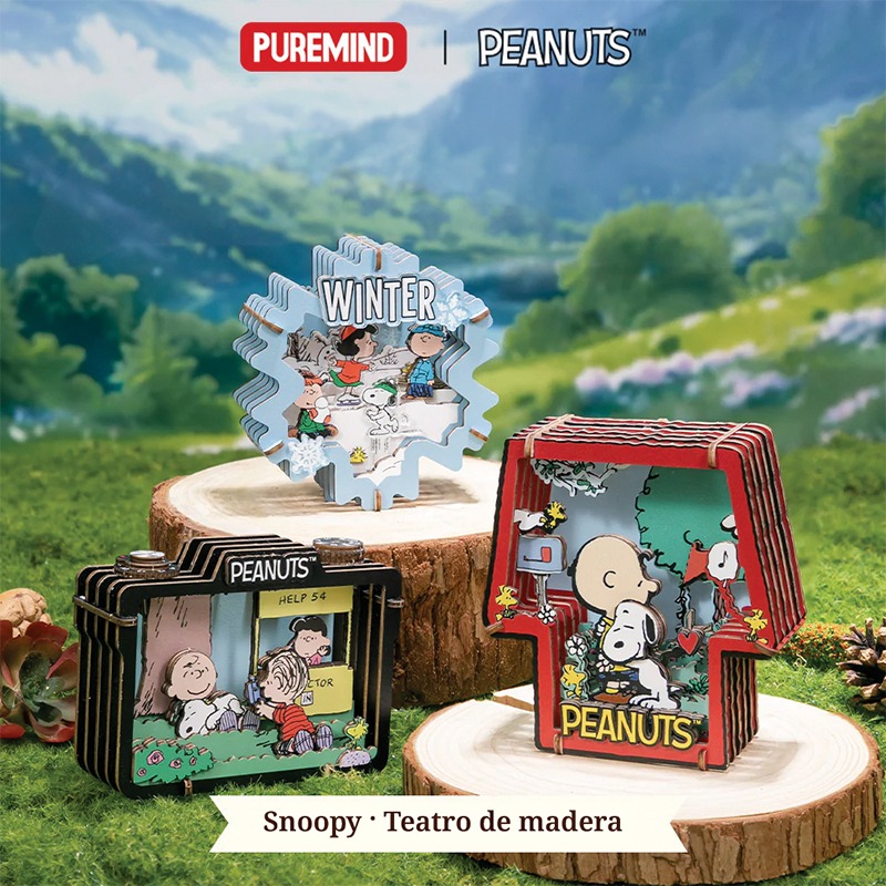 Teatro de madera para armar "Summer Snapshot" 29 pzas. Peanuts - Imagen 8