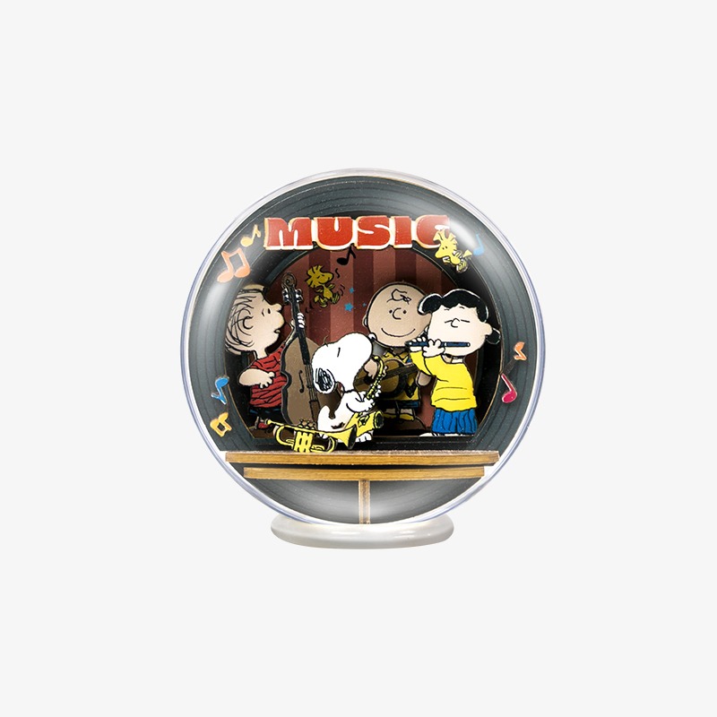 Bola de cristal de madera para armar "Night of Music" 27 pzas. Peanuts - Imagen 3