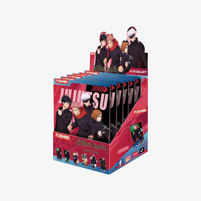 Bolsa sorpresa stand acrílico para armar x 6u. Jujutsu Kaisen