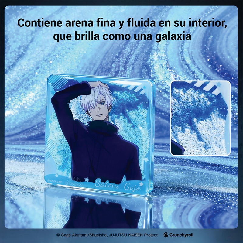 Posavasos acrílico con líquido "Satoru Goju" Jujutsu Kaisen - Imagen 3