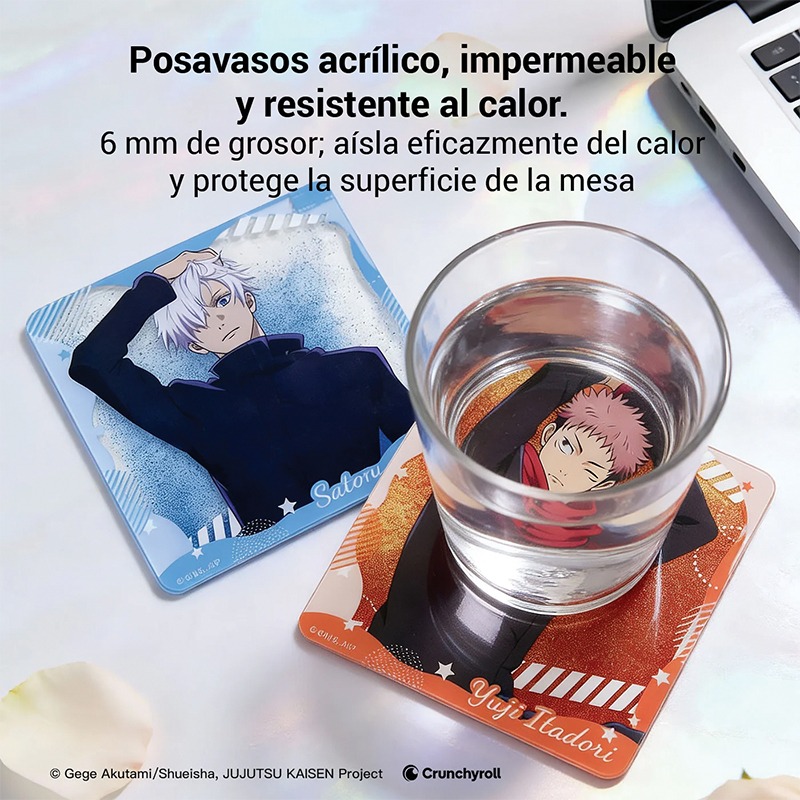Posavasos acrílico con líquido "Satoru Goju" Jujutsu Kaisen - Imagen 4