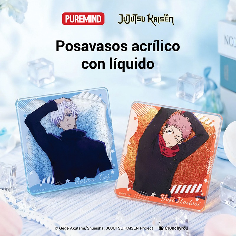 Posavasos acrílico con líquido "Satoru Goju" Jujutsu Kaisen - Imagen 6