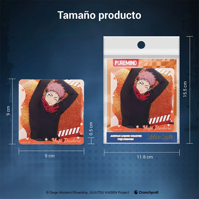 Posavasos acrílico con líquido "Yuji Itadori" Jujutsu Kaisen - Imagen 7