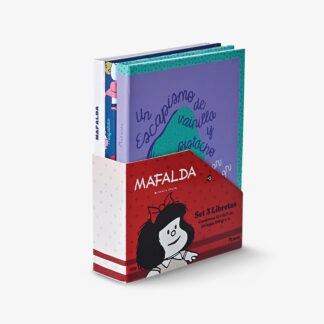 Set 3 libretas 16x12 cm tapa dura 60 hojas rayadas Mafalda