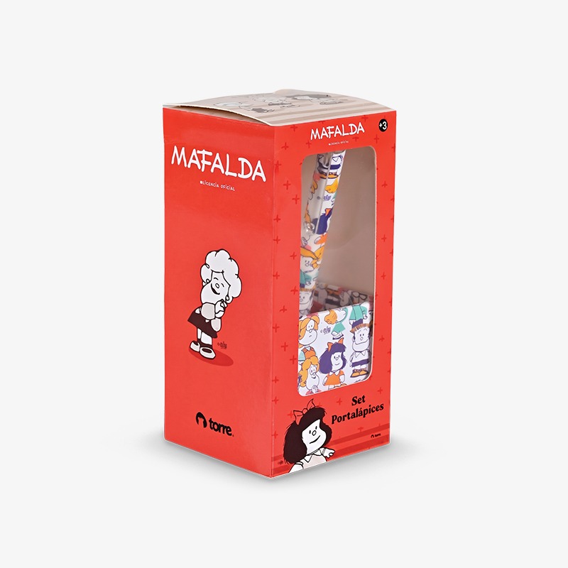 Set portalápices con anotador y bolígrafo retráctil Mafalda - Imagen 2