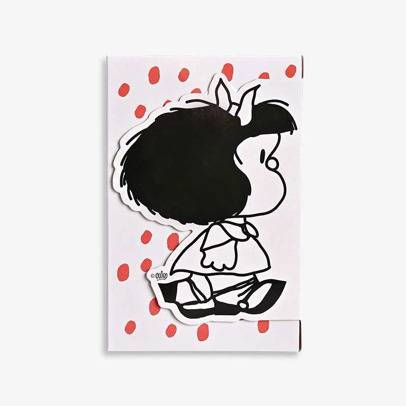 Set notas adhesivas en libreta con imán Mafalda