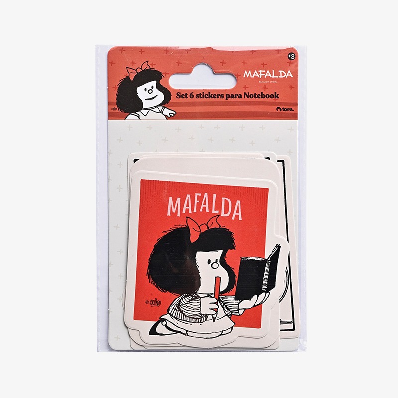 Stickers para notebook x 6 Mafalda