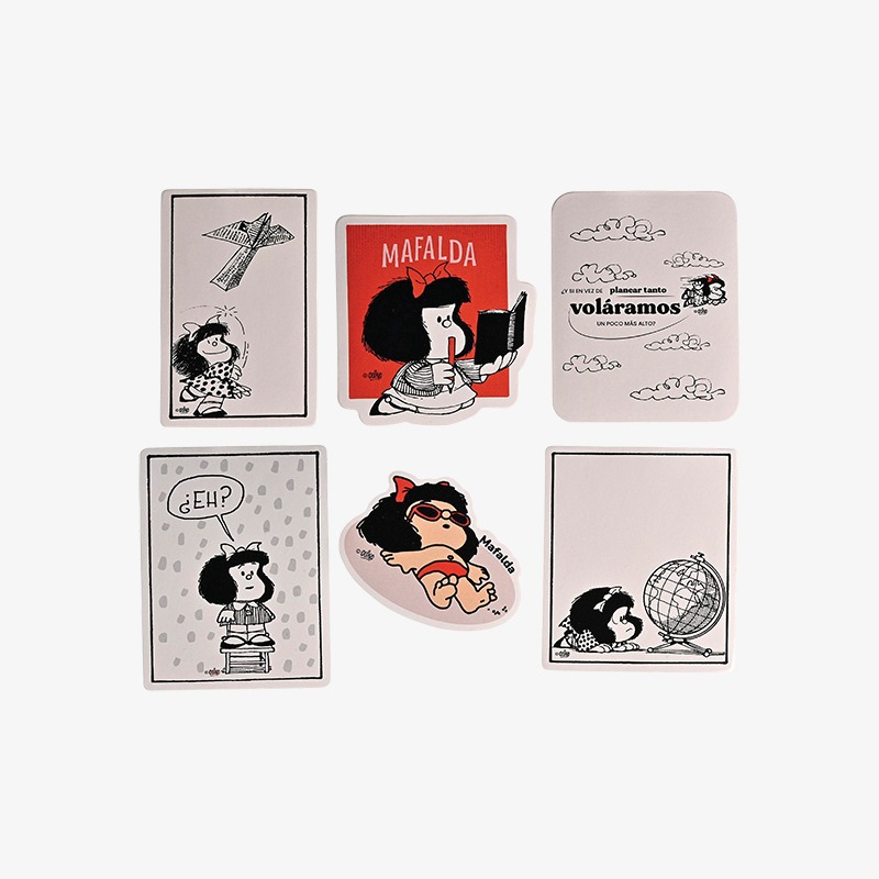 Stickers para notebook x 6 Mafalda - Imagen 3
