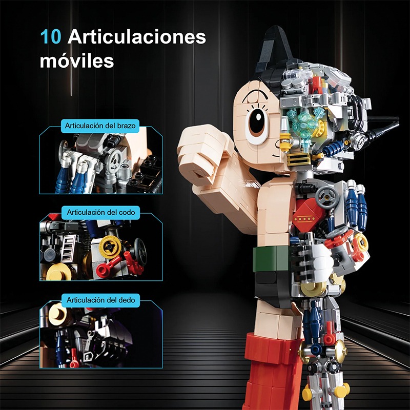 Bloques de construccion muñeco mecánico 1250 pzas. Astro Boy - Imagen 7