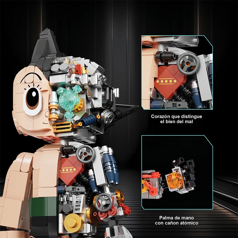 Bloques de construccion muñeco mecánico 1250 pzas. Astro Boy - Imagen 9