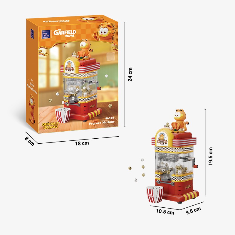 Bloques de construccion electrodomesticos "Popcorn Machine" 248 pzas. Garfield - Imagen 6