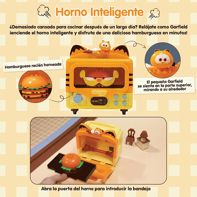 Bloques de construccion electrodomesticos 2.0 "Oven" 278 pzas. Garfield - Imagen 5