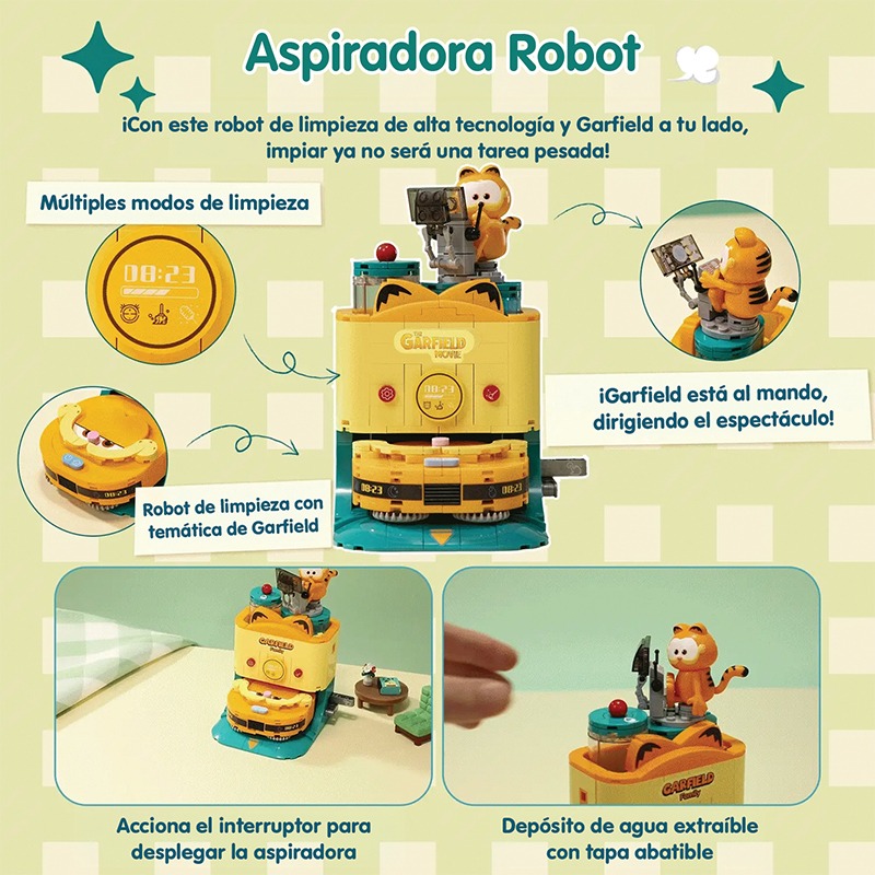Bloques de construccion electrodomesticos 2.0 "Floor-cleaning Machine" 304 pzas. Garfield - Imagen 5
