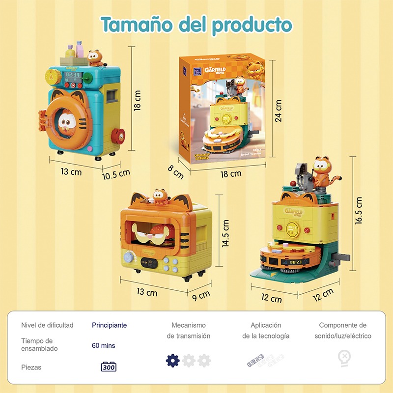 Bloques de construccion electrodomesticos 2.0 "Floor-cleaning Machine" 304 pzas. Garfield - Imagen 9